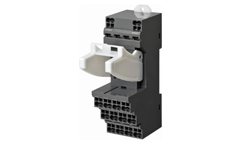 Omron PYF-14-PU, MY4 14 Pin 250V ac DIN Rail Relay Socket, for use with MY Series General Purpose Relay