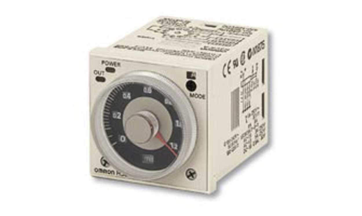 Omron H3CR-AS AC24-48/DC12-48, H3CR Series DIN Rail Mount Timer Relay, 12 → 48 V dc, 24 → 48V ac, 0.05 s → 300h - generaltechuae