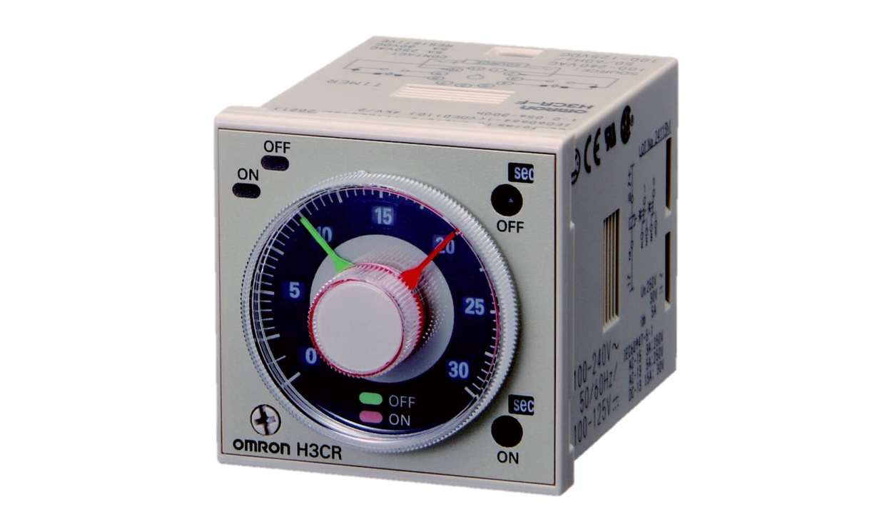 Omron H3CR-F8N AC100-240/DC100-125, H3CR Series DIN Rail Mount Timer Relay, 100 → 125 V dc, 100 → 240V ac, 2-Contact, 0.05 s → - generaltechuae