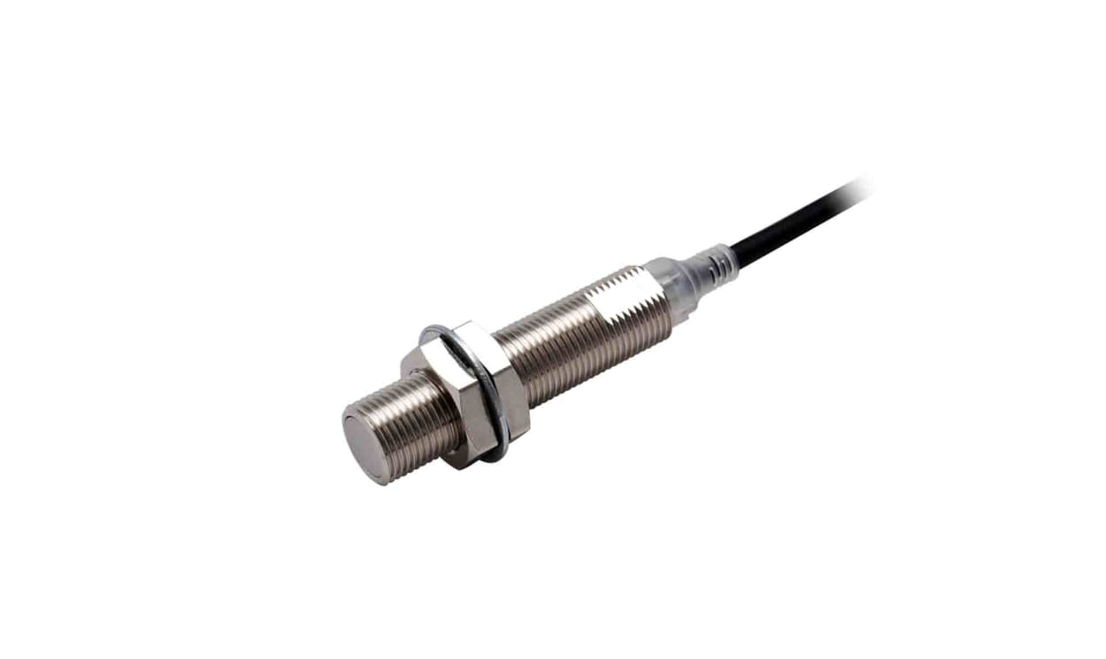 Omron E2E-X4B3DL12-M1, Inductive Threaded Barrel Proximity Sensor, M12, 4 mm Detection, PNP NO+NC, 10 → 30 V dc - generaltechuae