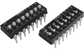 Omron A6TN-1104, 1 Way Through Hole DIP Switch SPST, IP40