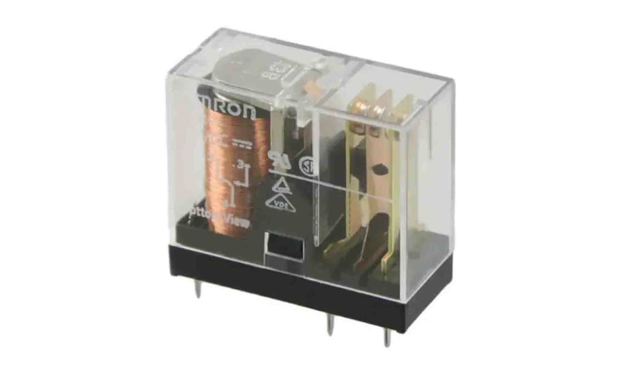 Omron G2R-1 DC48, PCB Mount Power Relay, 48V dc Coil, 10A Switching Current, SPDT