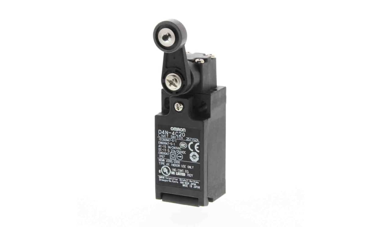 Omron D4N-8A32, Roller Plunger Limit Switch, 1NC/1NO, IP67