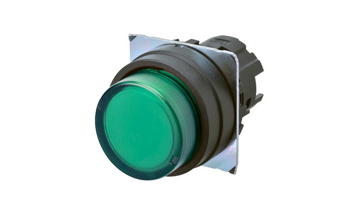 Omron A22NZ-BPM-TGA, A22NZ Series Green Momentary Push Button Head, 22mm Cutout