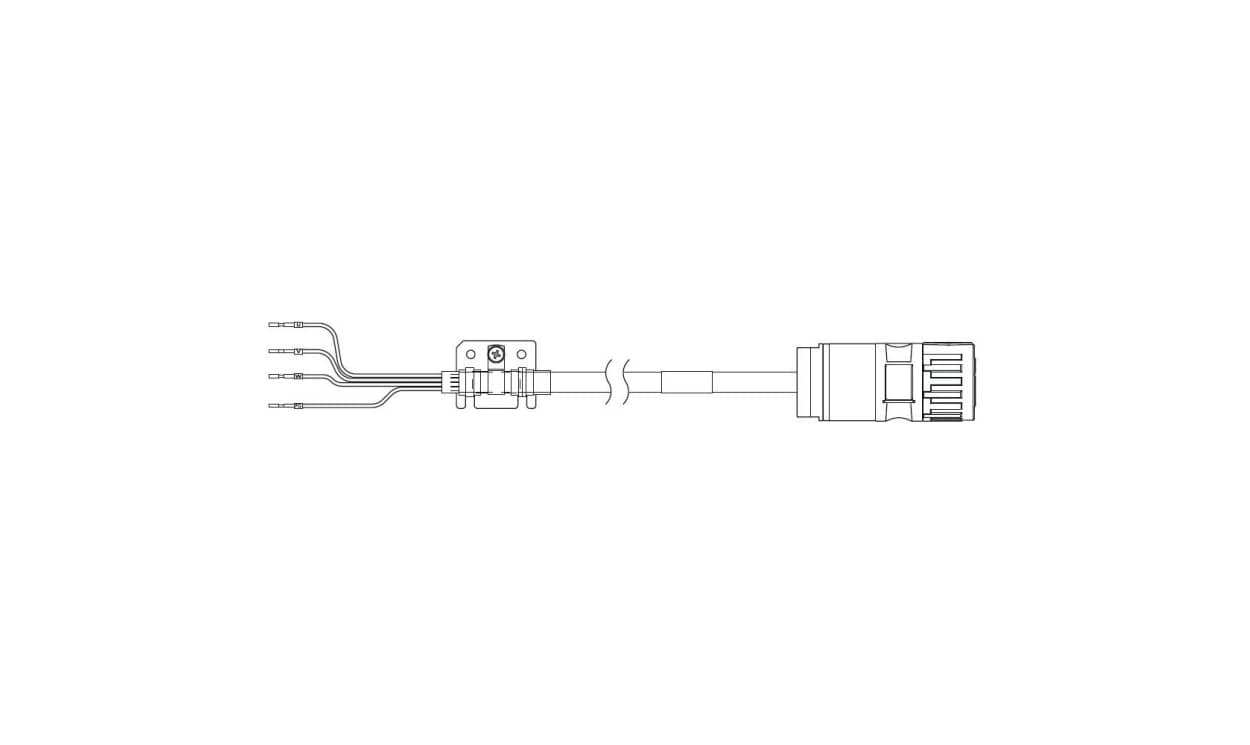 Omron R88A-CA1J015SF, Cable for Use with Servo Motor, 15m Length, 400 → 11000 W, 400 V