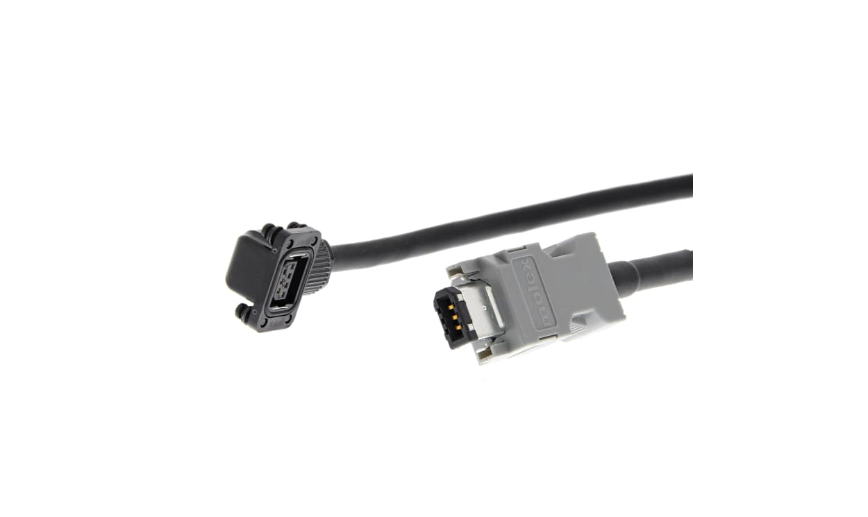 Omron R88A-CR1A003CF-E, Cable for Use with Servo Motor, 3m Length, 50 → 750 W - generaltechuae