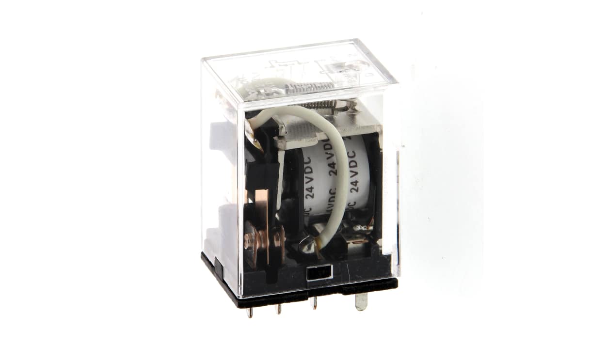 Omron LY2I4N 24VAC, Plug In Non-Latching Relay, 24V ac Coil, 10A Switching Current, DPDT