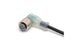 Omron XS2F-M12PVC4A10MPLED, Right Angle Female 4 way M12 to Unterminated Sensor Actuator Cable, 10m