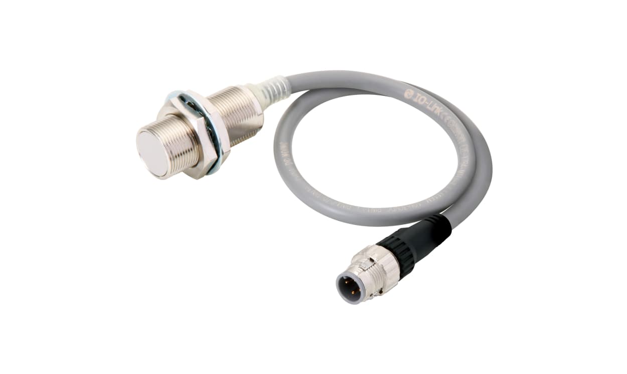 Omron E2E-X7D1-M1J-T 0.3M, Inductive Threaded Barrel Proximity Sensor, M18, 7 mm Detection, 2-Wire NO, 12 → 24 V dc