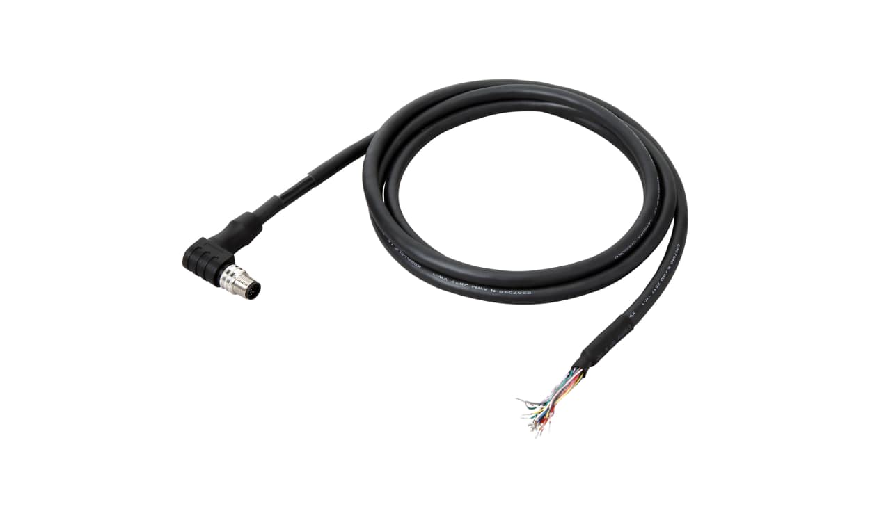 Omron FHV-VDLB 5M, Right Angle M12 to Unterminated Sensor Actuator Cable, 5m