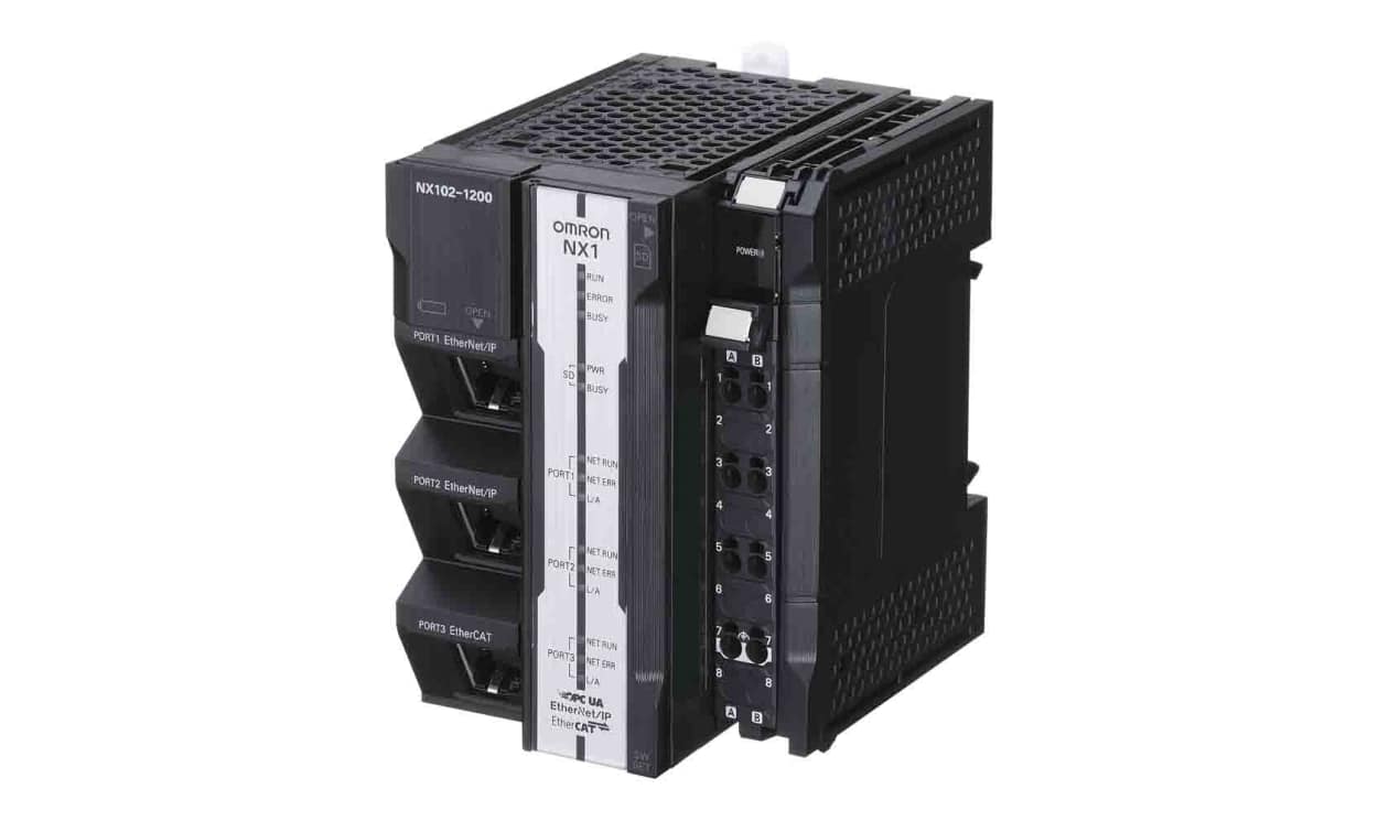 Omron NX102-1200, NX102 Series PLC CPU for Use with NX controllers - generaltechuae