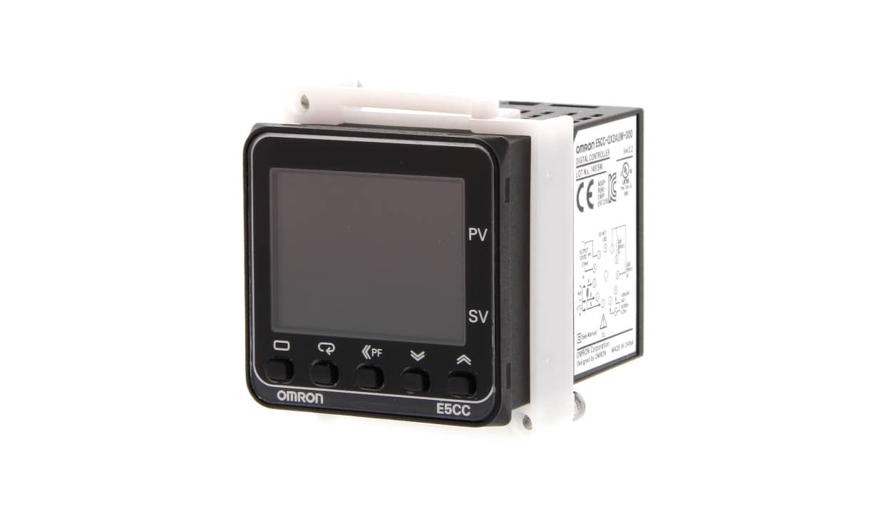 Omron E5CC-QX2AUM-000, E5CC Panel Mount PID Temperature Controller, 48 x 48mm 2 Input, 3 Output SSR, Solid State Relay, Logic, 100 → 240 - generaltechuae