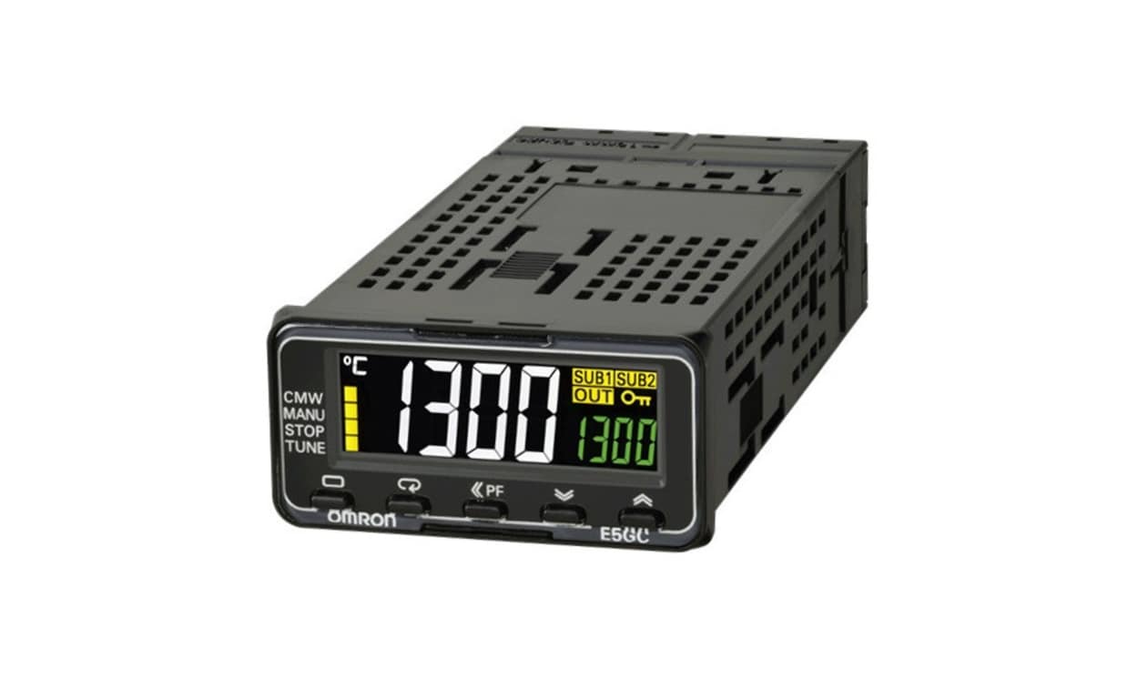 Omron E5GC-RX1ACM-000, E5GC Panel Mount PID Temperature Controller, 24 x 48mm 1 Input, 1 Output Relay, 100 → 240 V ac Supply Voltage - generaltechuae