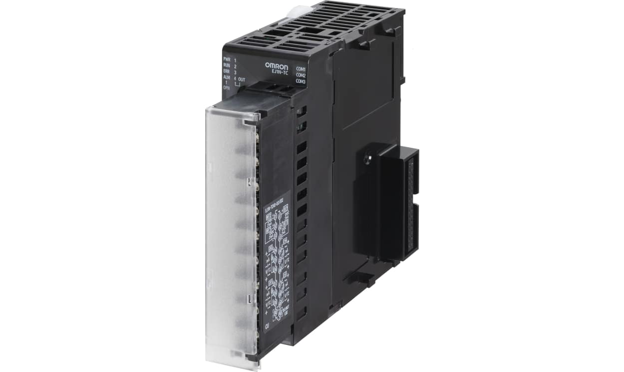 Omron EJ1N-TC4B-QQ, EJ1 DIN Rail Controller, 48 x 48mm 4 Input, 4 Output PNP, 24 V dc Supply Voltage ON/OFF, PID, 2-PID Controller