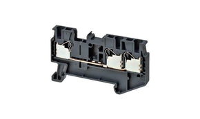 Omron XW5T-P2.5-1.2-1, DIN Rail Terminal Block, 17.5A, 14 AWG Wire, Push In Termination