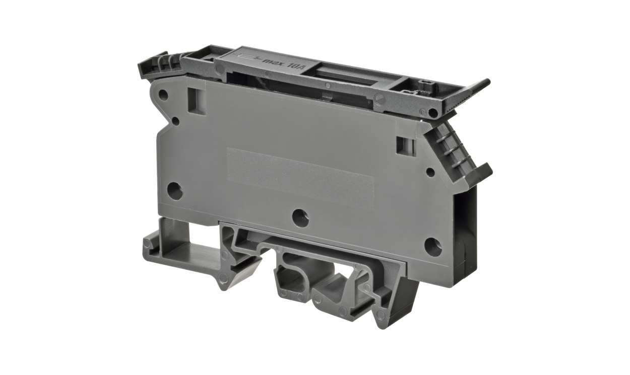 Omron XW5T-S4.0-FU6, DIN Rail Terminal Block, 50A, 12 AWG Wire, Push In Termination