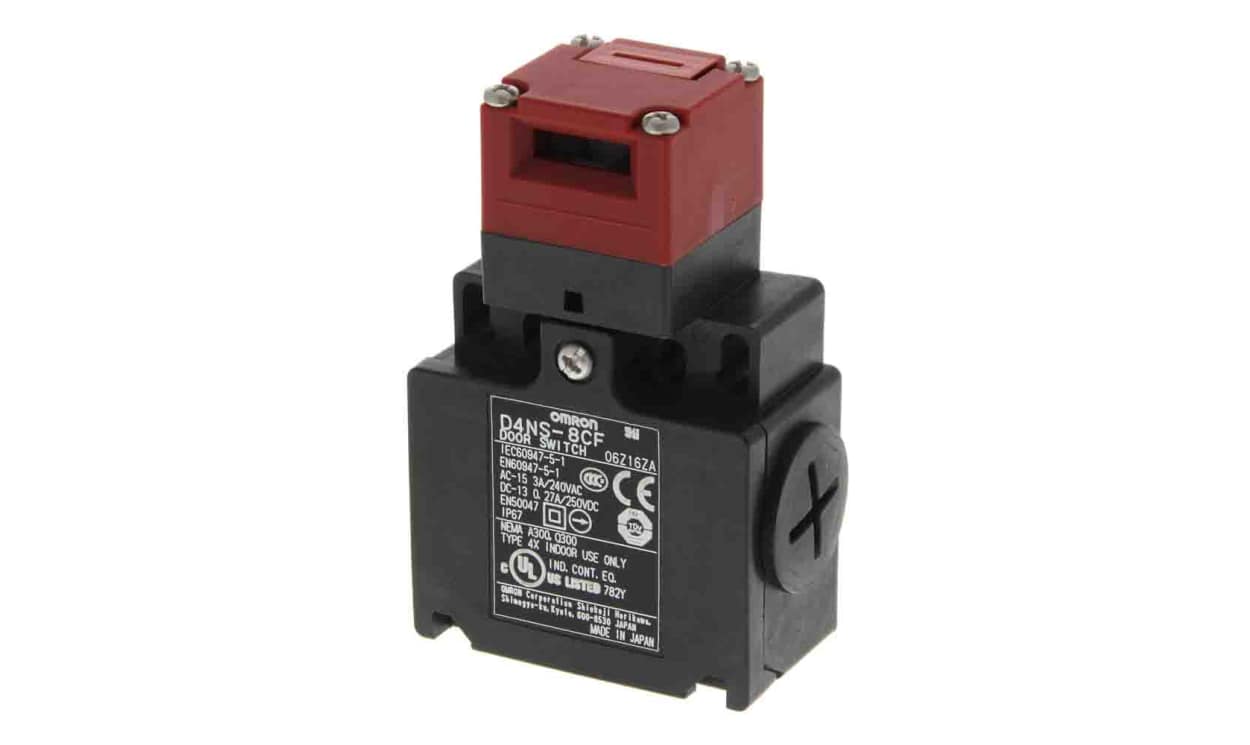 Omron D4NS-8BF, D4NS Safety Interlock Switch, 2NC, Keyed, Plastic
