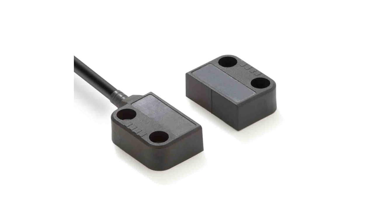 Omron F3S-TGR-NMPR-20-05, F3S-TGR-N_R Series Magnetic Non-Contact Safety Switch, 24V dc, Plastic Housing, 2NC, 5m Cable