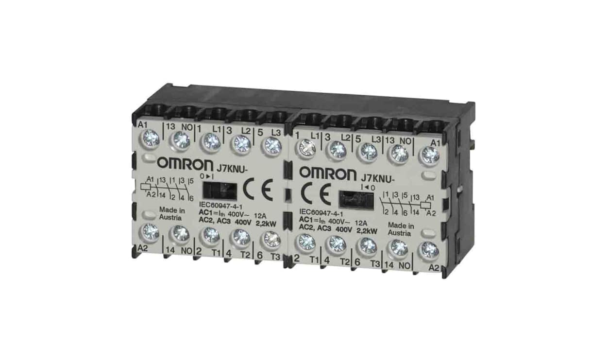 Omron J7KNU-AR-22 48, Contactor, 48 VAC Coil, 4-Pole, 12 A, 2NO + 2NC - generaltechuae