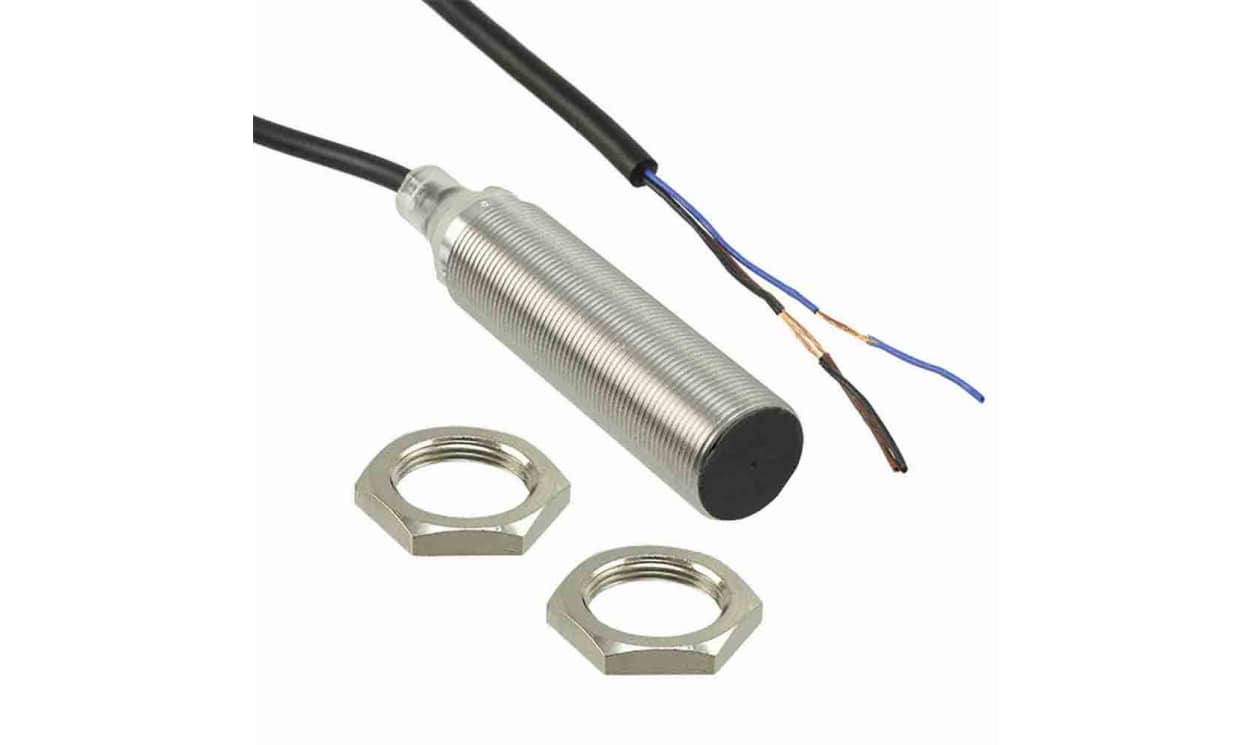 Omron E2B-M18LS08-WP-B2 2M, Inductive Threaded Barrel Proximity Sensor, M18, 8 mm Detection, PNP NC, 10 → 30 V dc - generaltechuae