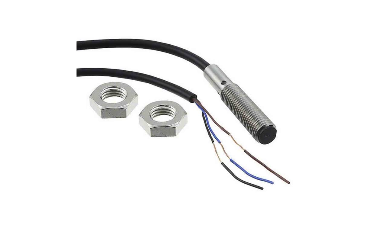Omron E2B-S08KS01-WP-B1 2M, Inductive Threaded Barrel Proximity Sensor, M8, 1.5 mm Detection, PNP NO, 10 → 30 V dc - generaltechuae