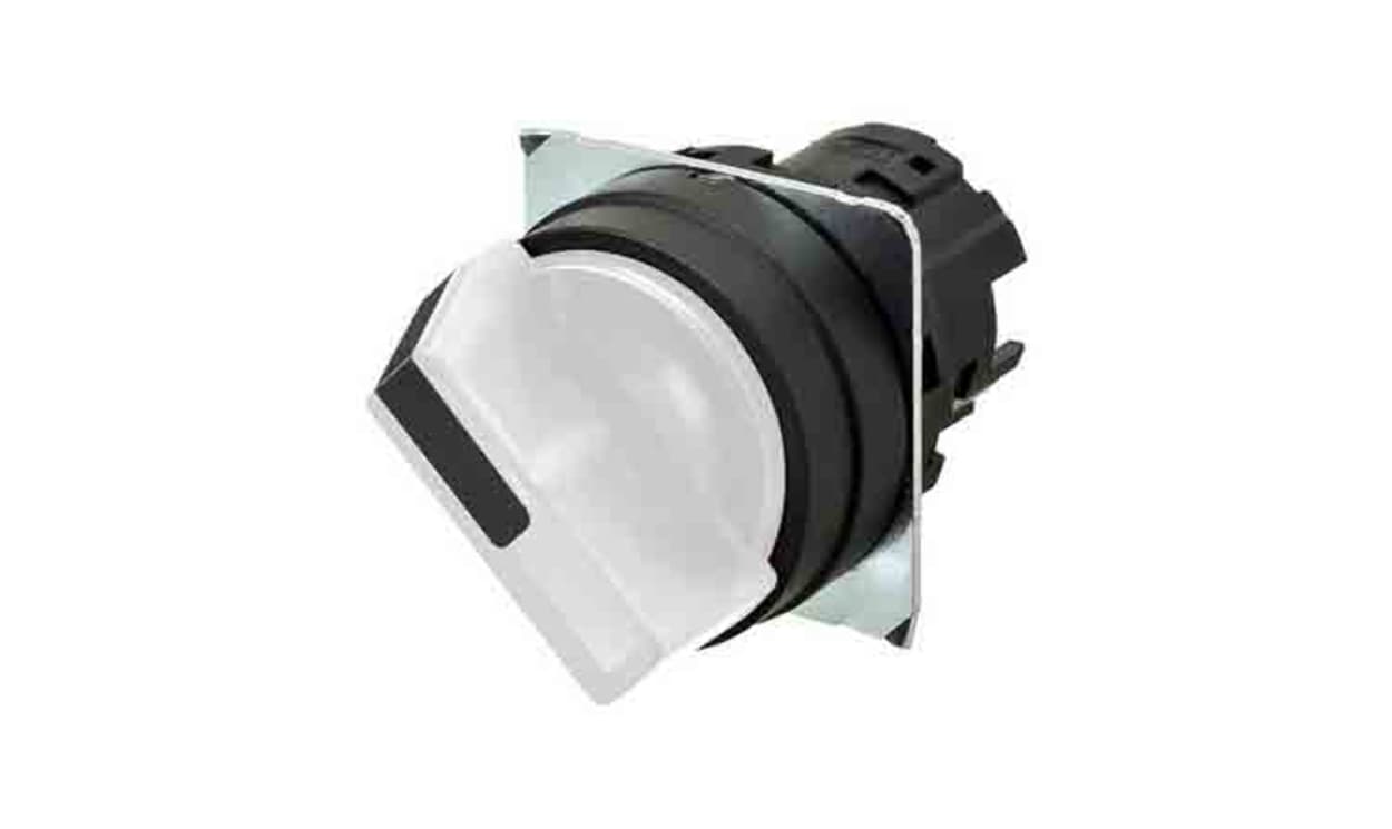 Omron A22NZ-2BM-TWA, A22NZ Series 2 Position Selector Switch Head, 22mm Cutout