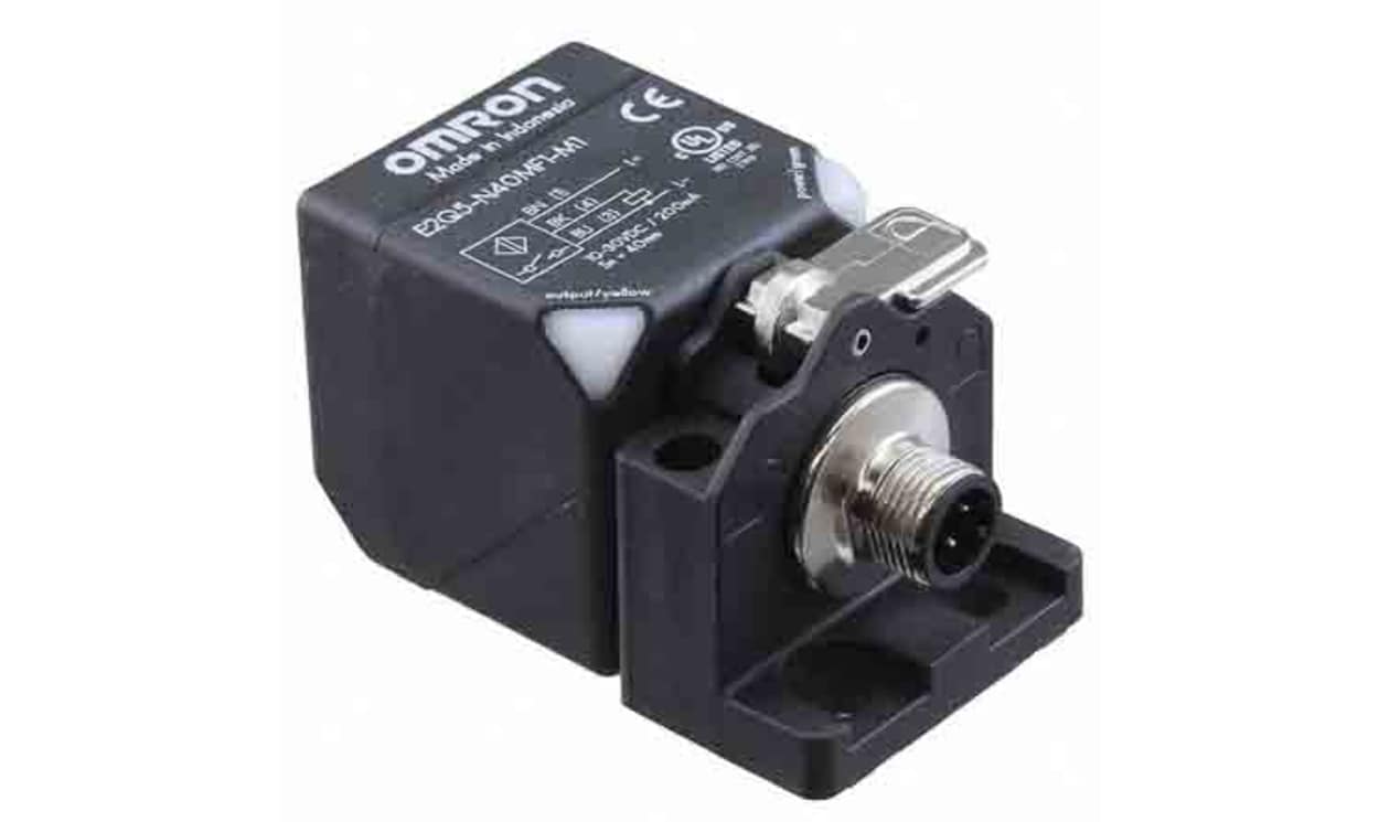 Omron E2Q5-N40ME3-M1, Inductive Block Proximity Sensor, M12, 40 mm Detection, NPN NO+NC, 10 → 30 V dc - generaltechuae