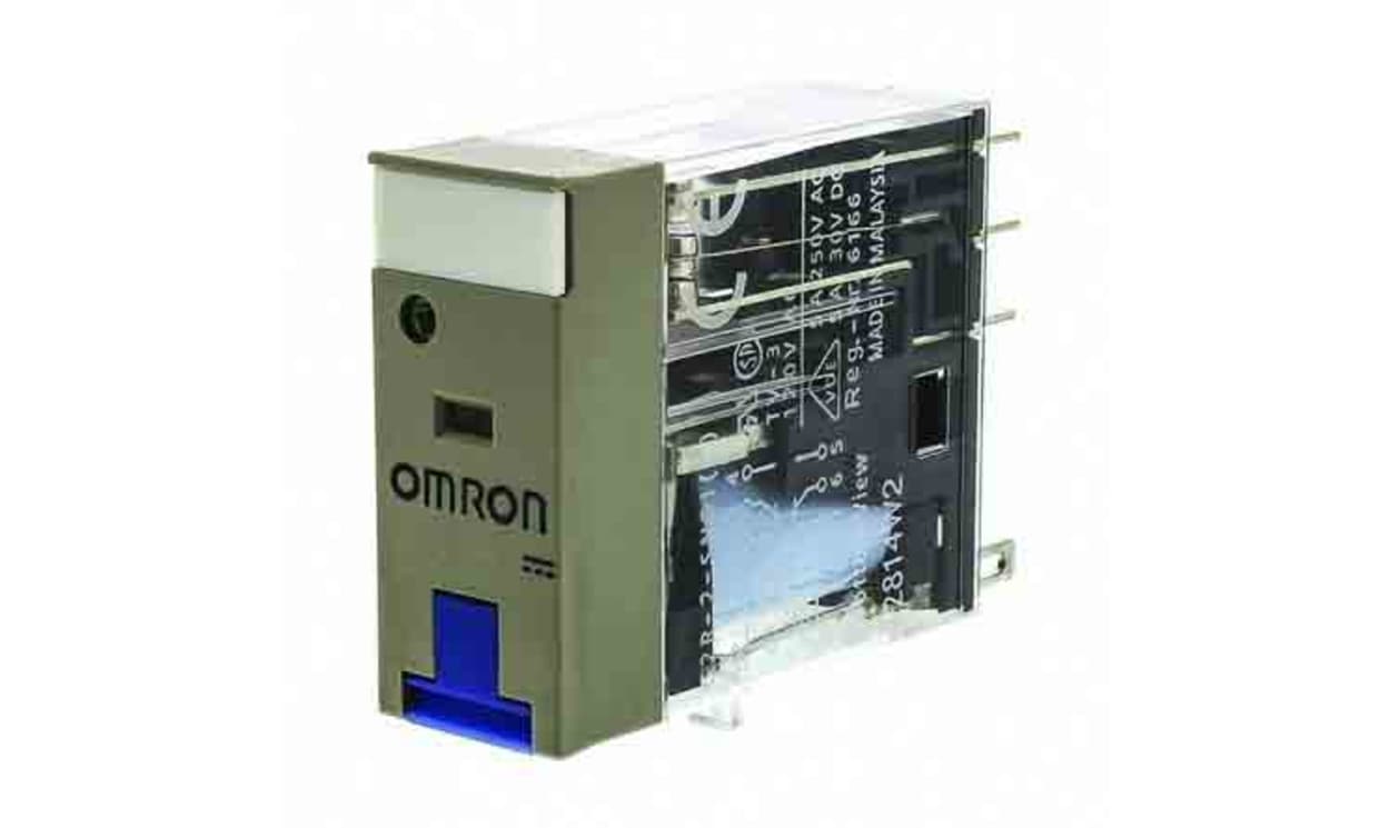 Omron G2R-2-SNI 48VDC (S), Plug In Non-Latching Relay, 48V dc Coil, 5A Switching Current, DPDT