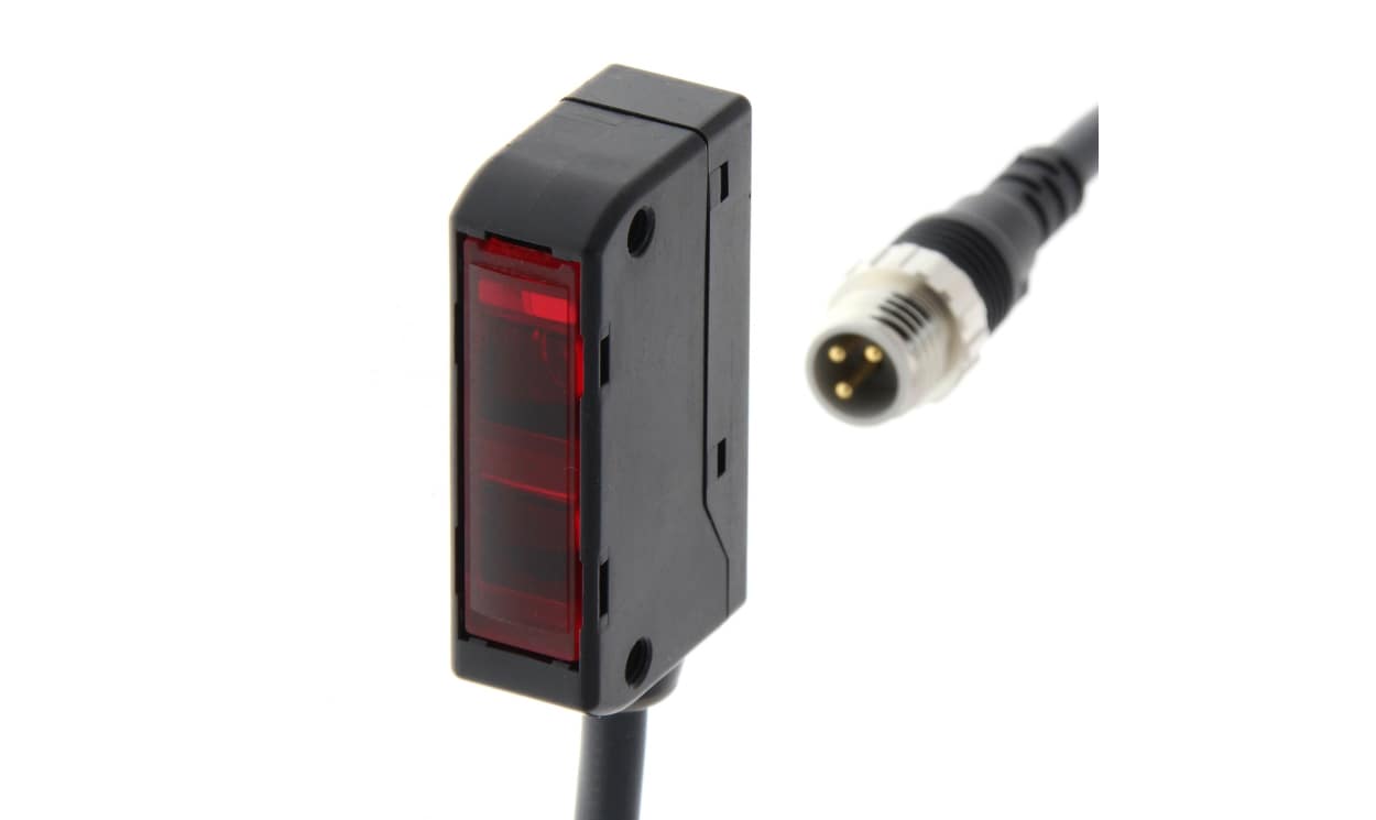 Omron E3S-LS3PW-M5J 0.3M, Limited Reflective Photoelectric Sensor, Block Sensor, 60 mm Detection Range - generaltechuae