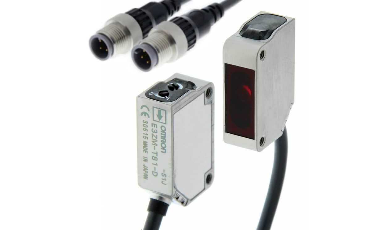 Omron E3ZM-T81-S1J 0.3M, Through Beam Photoelectric Sensor, Block Sensor, 15 m Detection Range