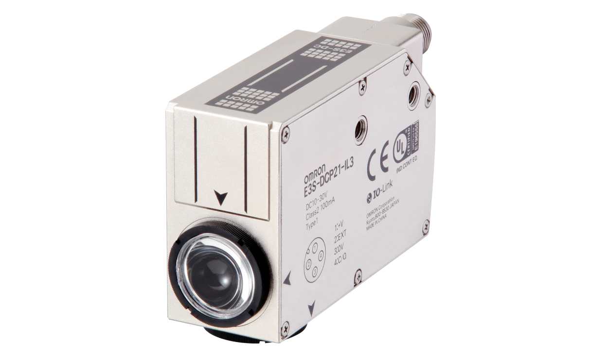 Omron E3S-DCP21-IL2, Diffuse Reflective Photoelectric Sensor, Barrel Sensor, 10 mm Detection Range