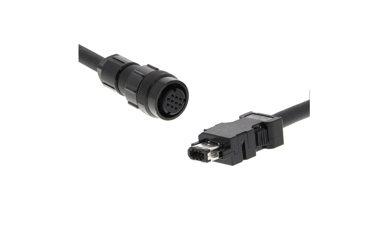 Omron R88A-CR1B003NF-E, Cable for Use with 400W To 15Kw Servo Motors, 3m Length, 15 kW, 400 V - generaltechuae