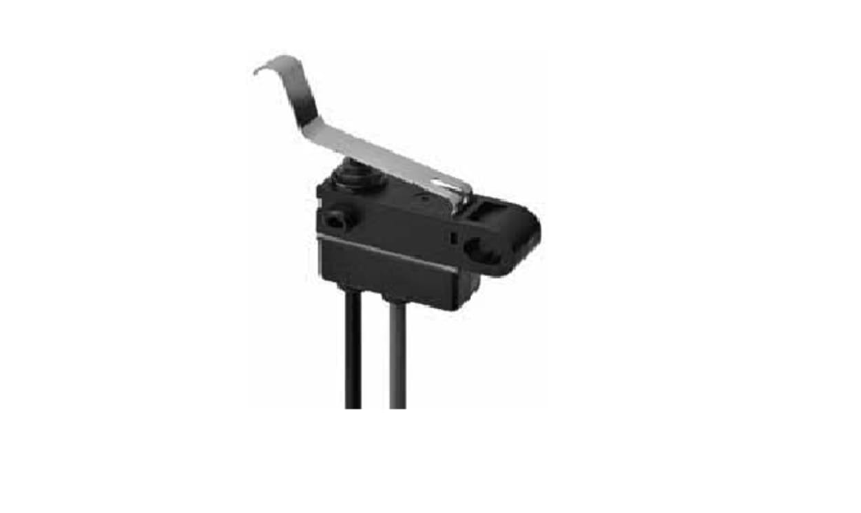 Omron D2AW-BL082M R, Long Leaf Lever Subminiature Micro Switch, Wire Lead Terminal, 0.1 A At 125Vdc VA, SPST, IP67