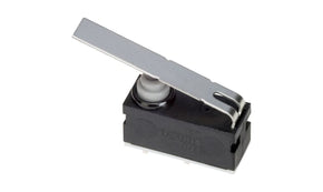 Omron D2AW-R5-A053FR R, Long Straight Lever Subminiature Micro Switch, Right Angle Terminal, SPST, IP67