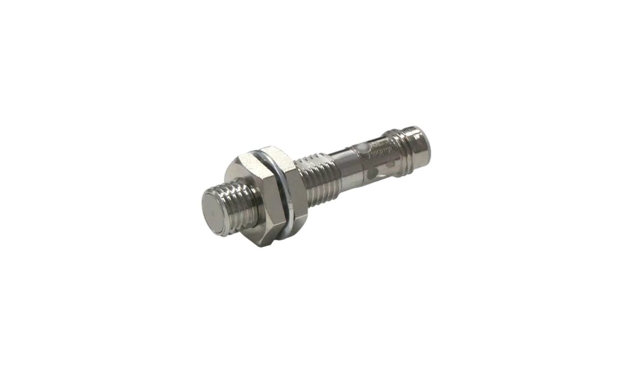 Omron E2E-X2C1L8-M1, Inductive Threaded Barrel Proximity Sensor, M8, 2 mm Detection, NPN NO, 10 → 30 V dc