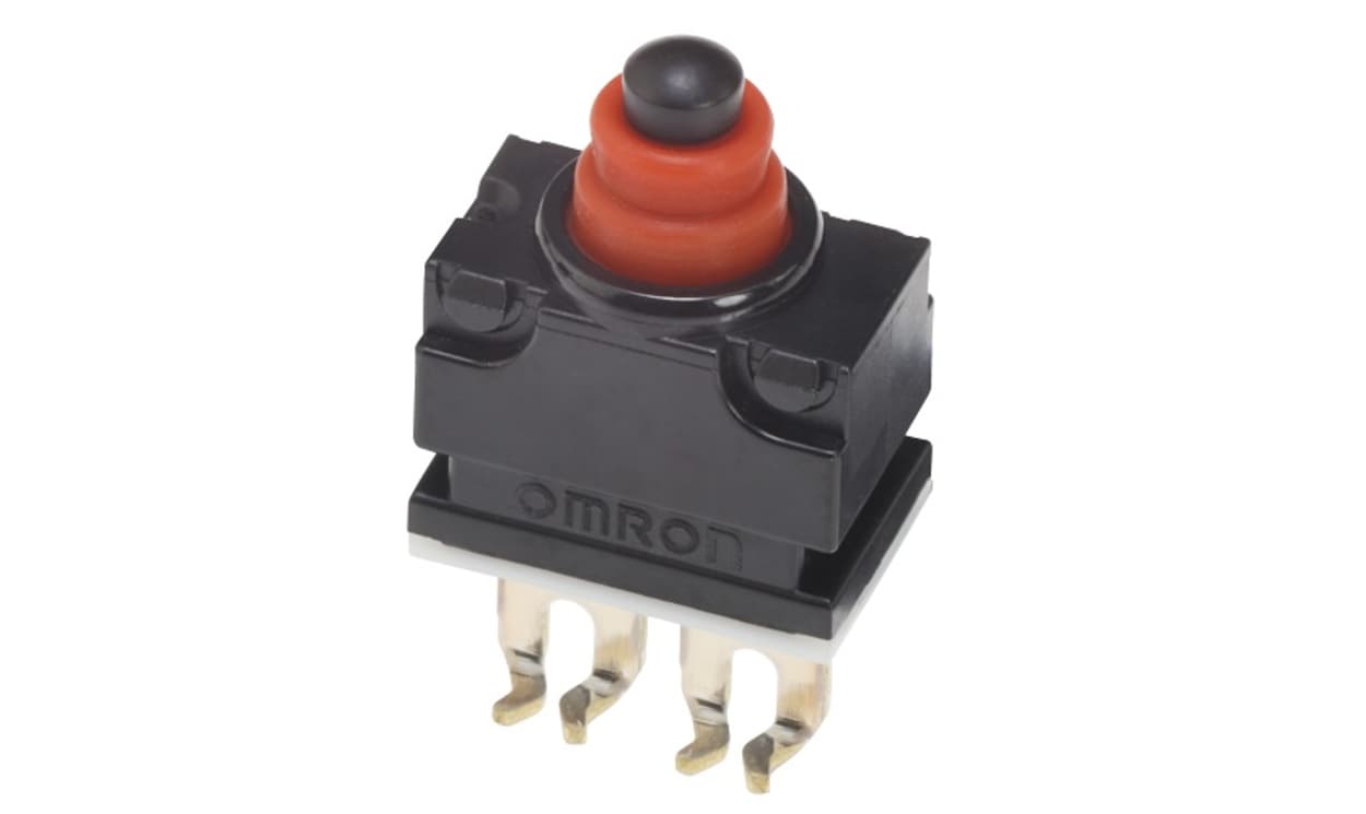 Omron D2GW-A02F, Pin Plunger Subminiature Micro Switch, Quick Connect Terminal, 1 mA, SPST, IP67