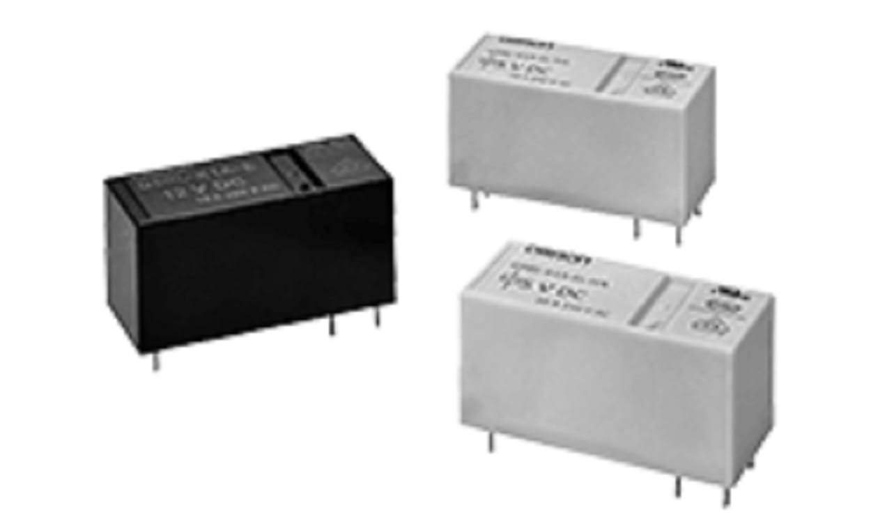 Omron G5RL-K1-E DC12, PCB Mount Latching Power Relay, 12V dc Coil, 16A Switching Current, SPDT