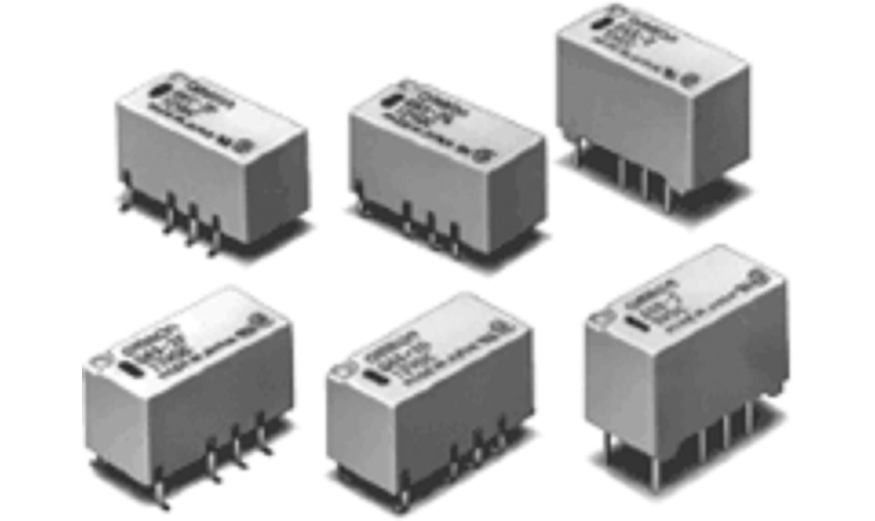 Omron G6SK-2F-TR DC5, Surface Mount Latching Relay, 5V dc Coil, DPDT
