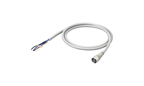 Omron XS5F-D421-E80-F, Straight Female M12 to Unterminated Sensor Actuator Cable, 3m