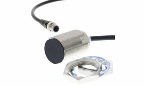 Omron E2E-X20D130-M1TGJ-T 0.3M, Inductive Threaded Barrel Proximity Sensor, M30, 20 mm Detection, 2-Wire NO, 10 → 30 V dc