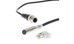 Omron E2E-X3D18-M1TGJ-T 0.3M, Inductive Threaded Barrel Proximity Sensor, M8, 3 mm Detection, 2-Wire NO, 10 → 30 V dc