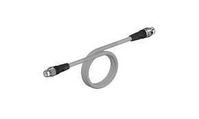 Omron XS5W-T421-CM2-K, , 1m Cat5e, Light Blue M12 to M12, None, Terminated