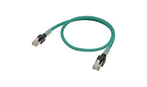 Omron XS6W-6LSZH8SS1500CM-G, , 15m Cat6a, Green RJ45 to RJ45, None, Terminated
