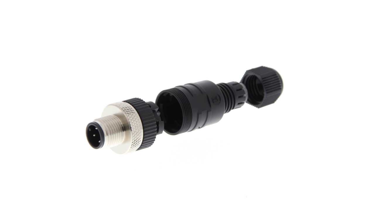 Omron Y92E-MM12PVC4SCONF-L, Circular Connector, 4 Contacts, M12 Connector, Plug