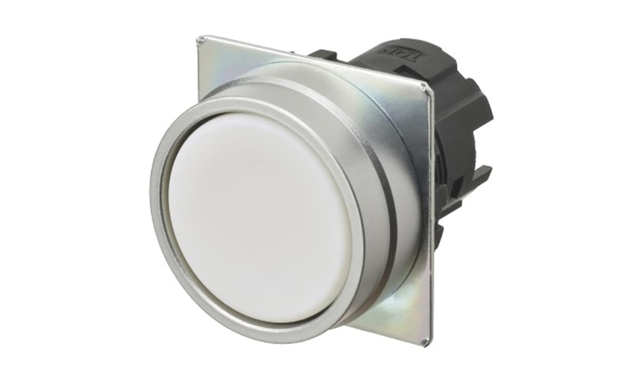 Omron A22NZ-MNM-NWA, A22NZ Series Push Button Switch, Momentary, Panel Mount, White LED, IP66