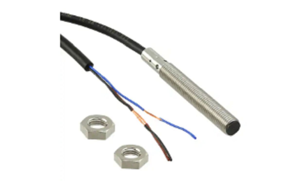 Omron E2B-S08LS02-WP-B1 5M, Inductive Threaded Barrel Proximity Sensor, M8, 2 mm Detection, PNP NO, 10 → 30 V dc - generaltechuae