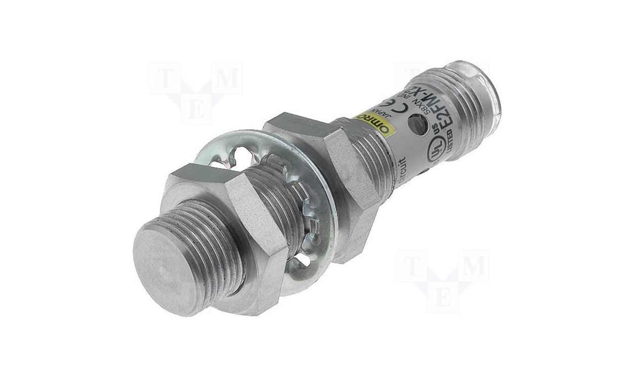 Omron E2FM-X2C1-M1, Inductive Threaded Barrel Proximity Sensor, M12, 2 mm Detection, NPN NO, 12 → 24 V dc - generaltechuae