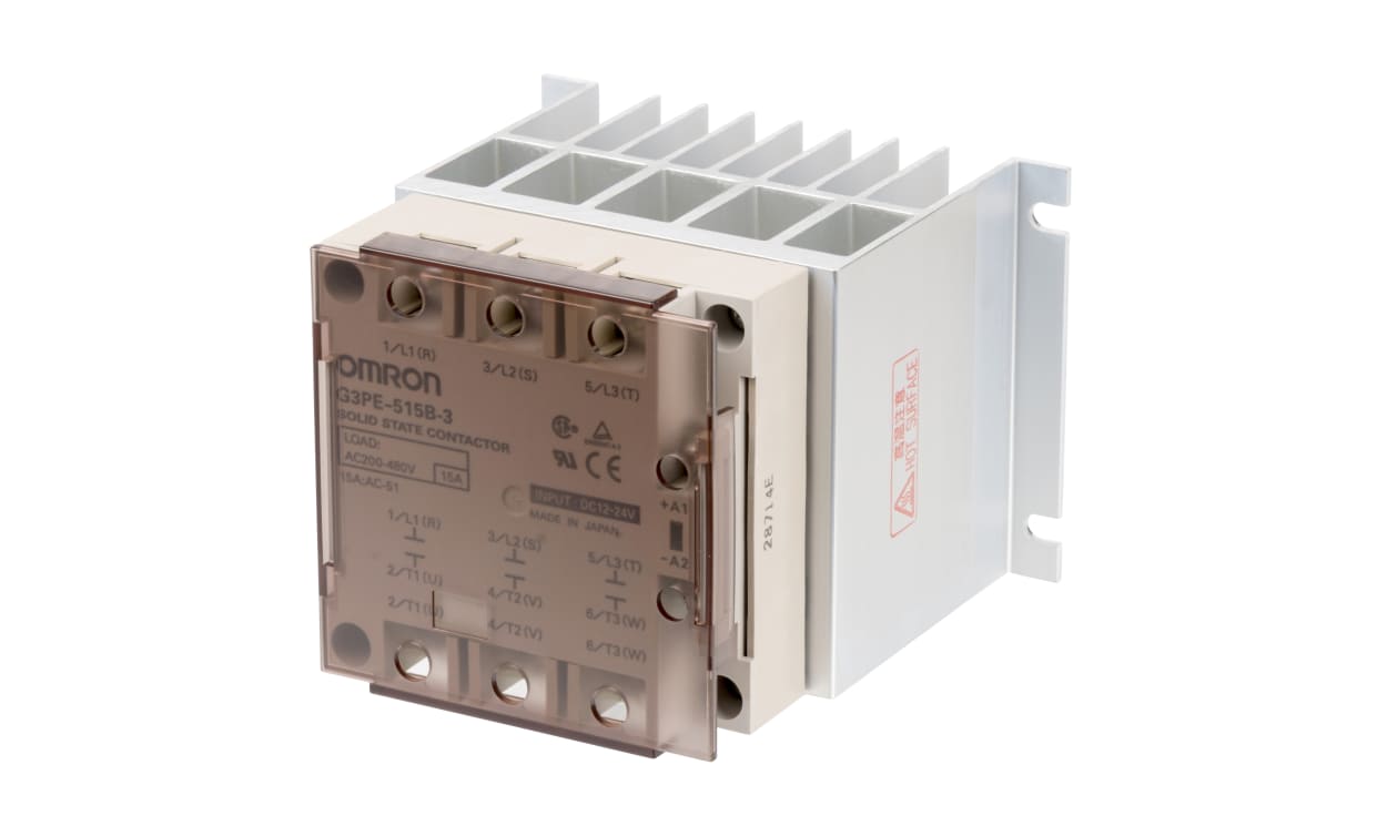 Omron G3PE-225B-2 12-24VDC, Series Solid State Relay, 25 A Load, Chassis Mount, 264 V ac Load