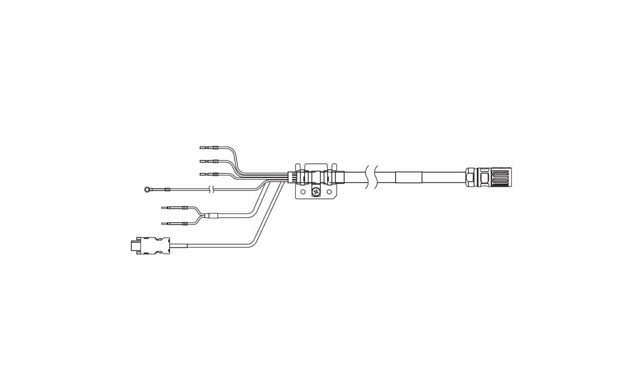 Omron R88A-CX1A003BF, 1SA Series Cable for Use with Servo Motor, 3m Length, 200 → 750 W, 230 V