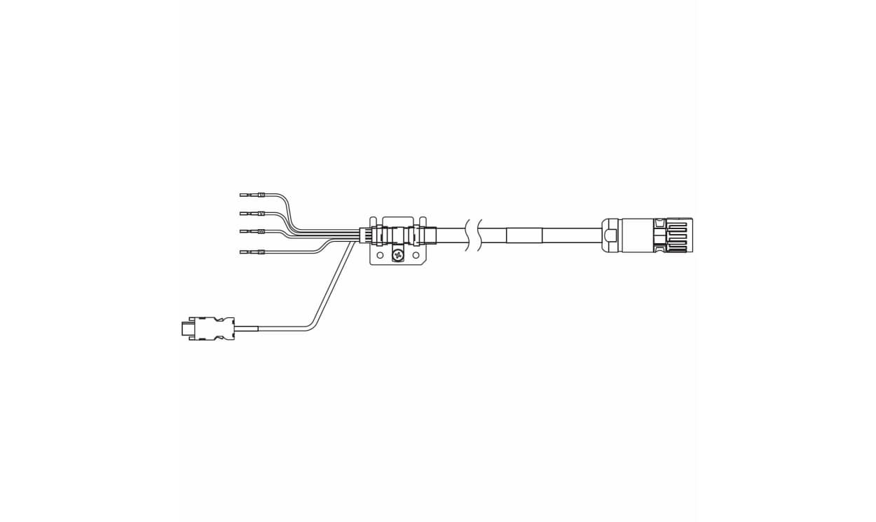Omron R88A-CX1C003SF, 1SA Series Cable for Use with Servo Motor, 3m Length, 750 → 3000 W, 230 → 400 V